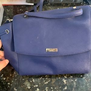 Kate Spade NewYork collection purple designer purse with matching wallet.